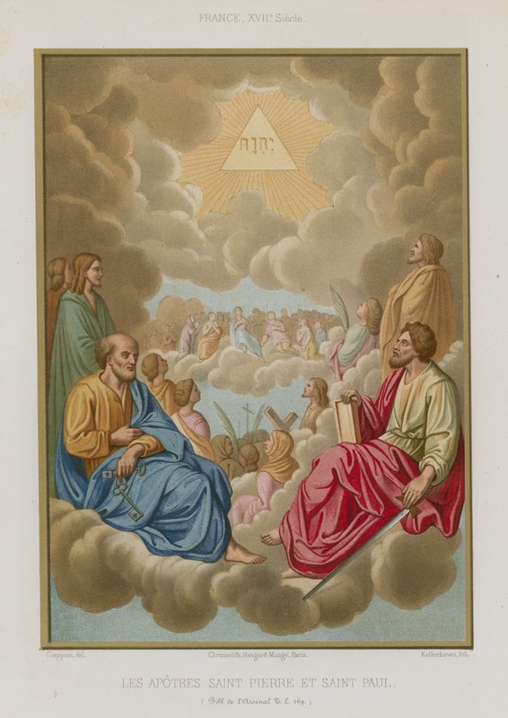 Les apôtres Saint Pierre et Saint Paul - French School