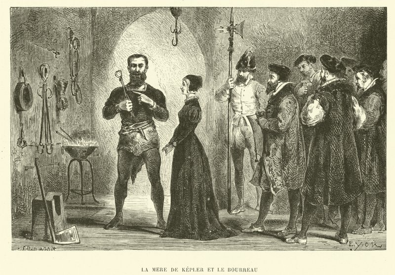 La mère de Johannes Kepler et le bourreau - French School