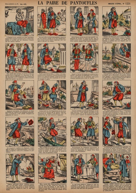 La paire de pantoufles - French School