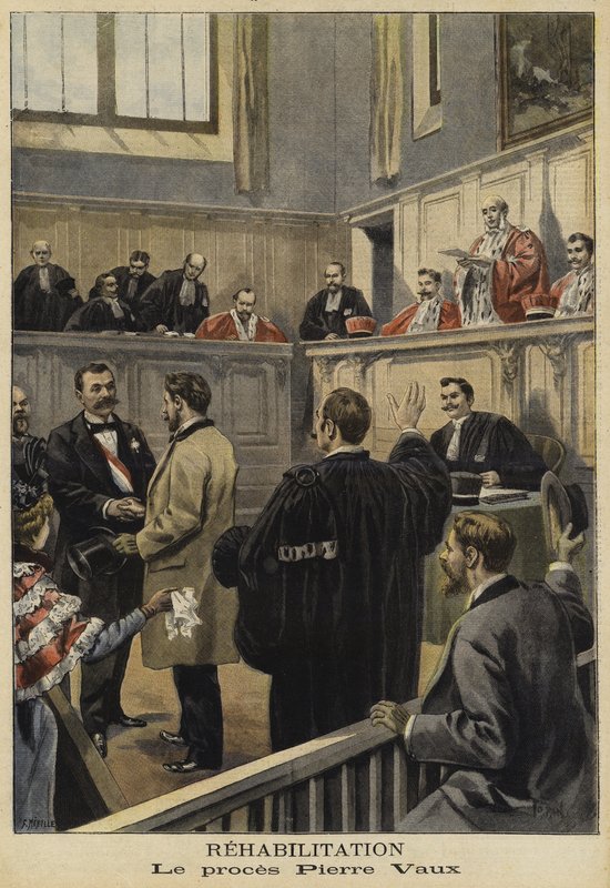 La réhabilitation de Pierre Vaux, France, 1897 - French School