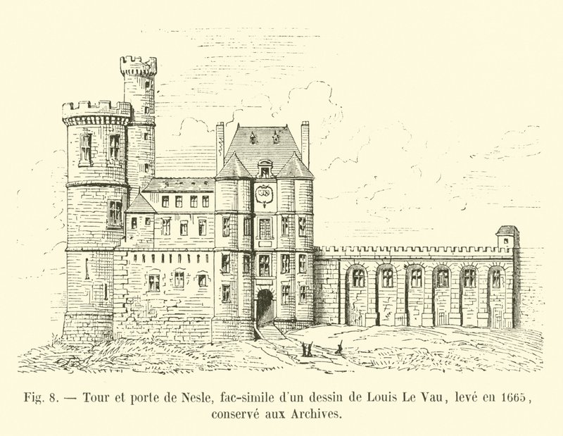 Tour et porte de Nesle, fac-similé d