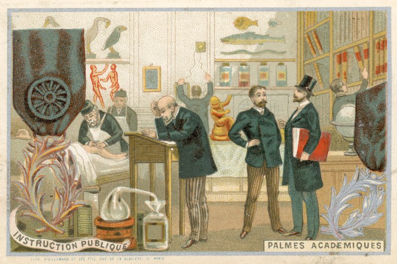 Carte de commerce avec une image de l
