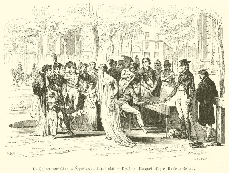 Un Concert aux Champs-Élysées sous le consulat - French School