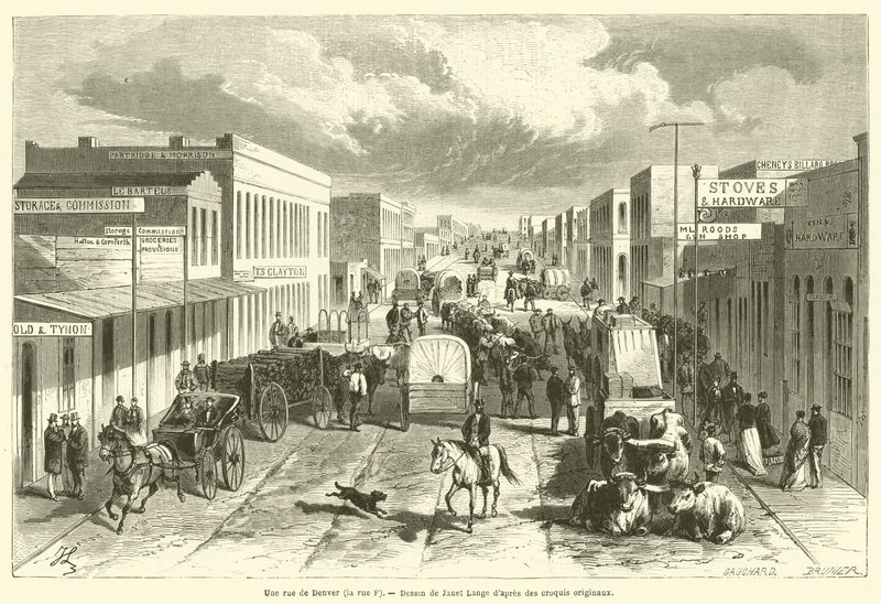 Une rue de Denver, la rue F - French School