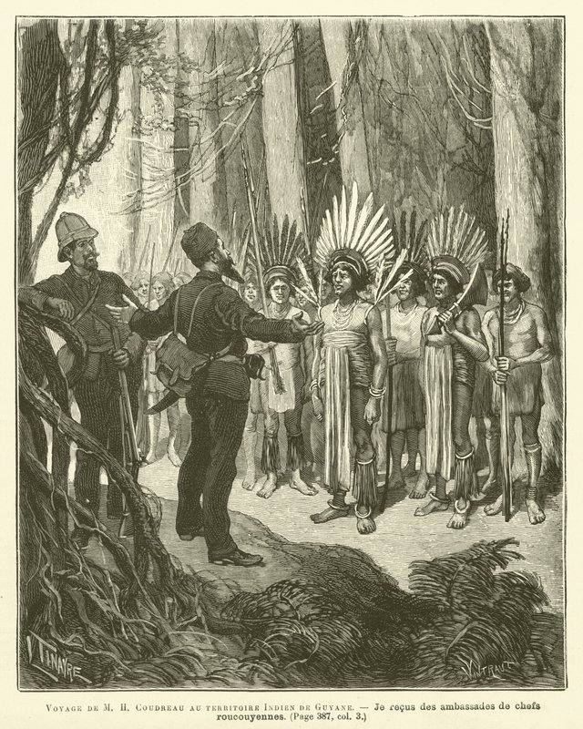 Voyage De M H Coudreau Au Territoire Indien De Guyane - French School