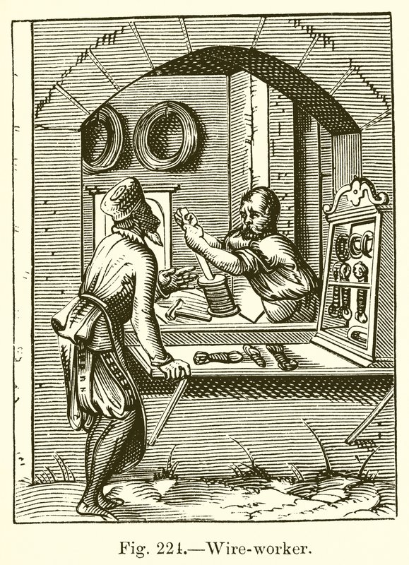 Travailleur de fil de fer - French School