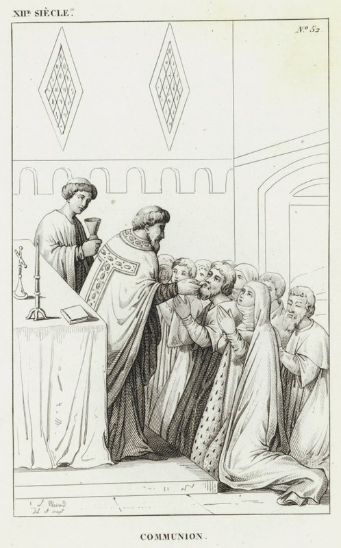 XIIe siècle, communion - French School