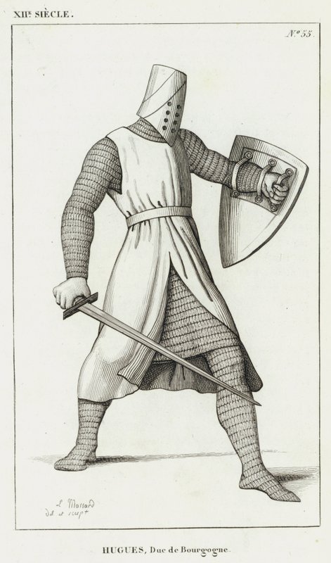 XII Siècle, Hugues, Duc de Bourgogne (gravure) - French School