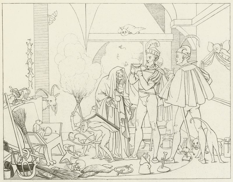 Illustration pour le Faust de Goethe - Friedrich August Moritz Retzsch