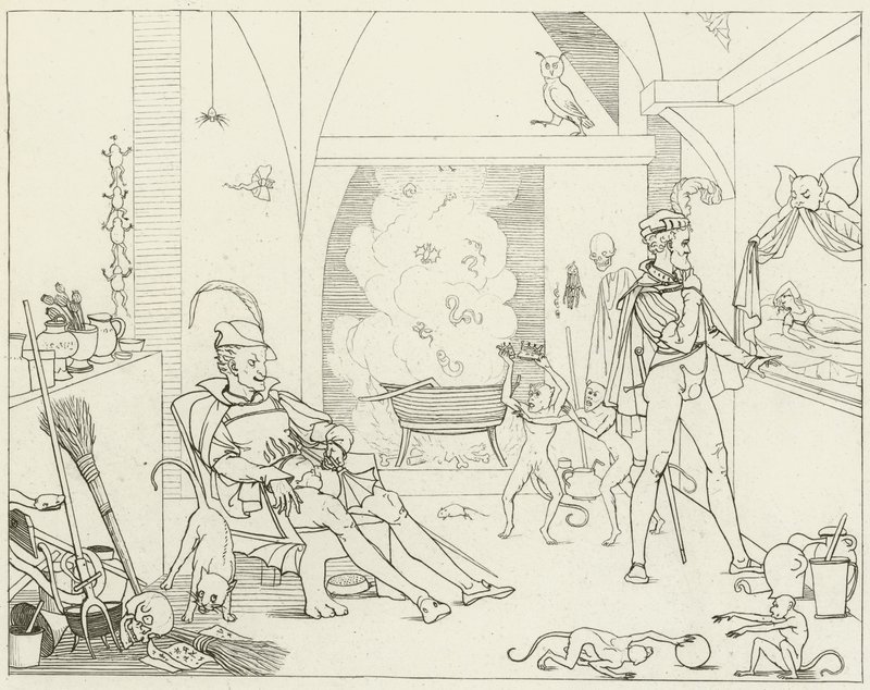 Illustration pour le Faust de Goethe - Friedrich August Moritz Retzsch