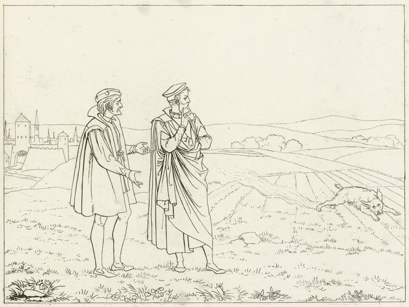 Illustration pour le Faust de Goethe - Friedrich August Moritz Retzsch