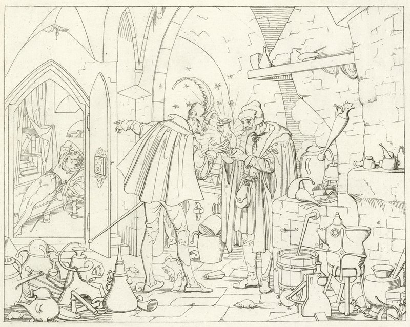 Illustration pour le Faust de Goethe - Friedrich August Moritz Retzsch