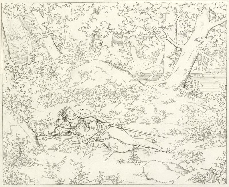 Illustration pour le Faust de Goethe - Friedrich August Moritz Retzsch