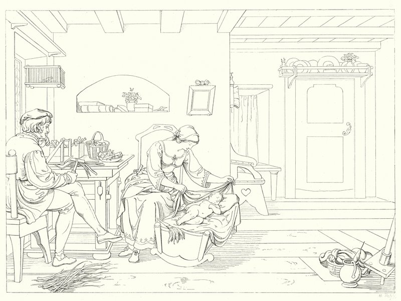 Illustration pour Le Chant de la Cloche de Schiller - Friedrich August Moritz Retzsch