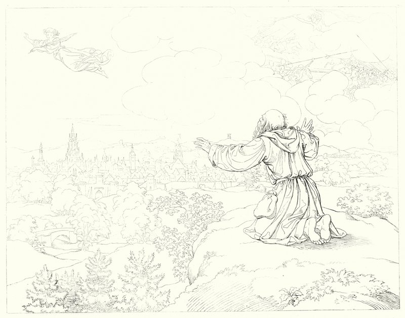 Illustration pour Lied von der Glocke de Schiller - Friedrich August Moritz Retzsch
