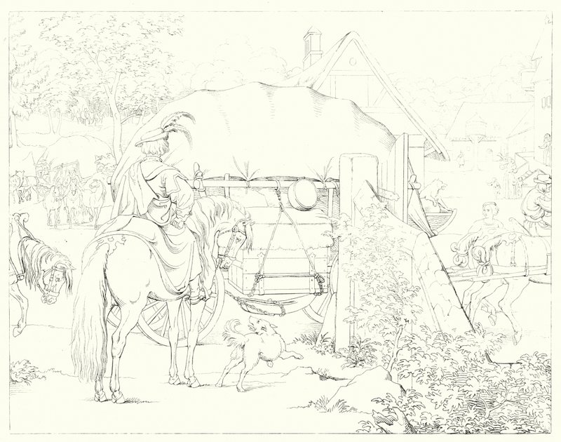 Illustration pour le Lied von der Glocke de Schiller, ou Le Chant de la Cloche (gravure) - Friedrich August Moritz Retzsch