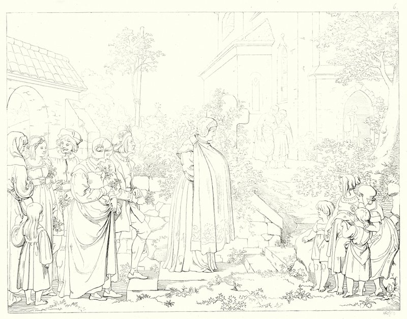 Illustration pour Le Chant de la Cloche de Schiller - Friedrich August Moritz Retzsch