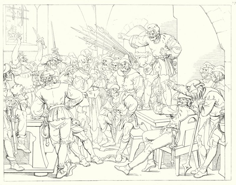 Illustration pour Lied von der Glocke de Schiller - Friedrich August Moritz Retzsch