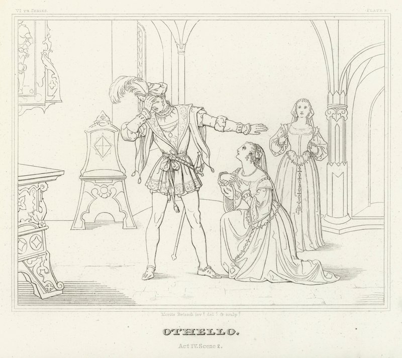 Othello, Acte IV, Scène 2 - Friedrich August Moritz Retzsch