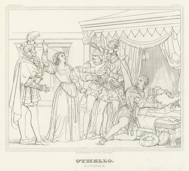 Othello, Acte V, Scène 2 - Friedrich August Moritz Retzsch