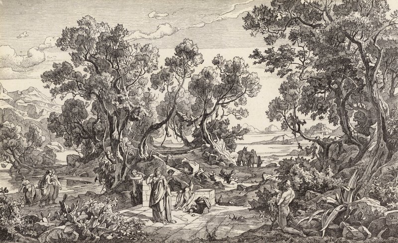 Nausicaa et Ulysse - Friedrich the Elder Preller