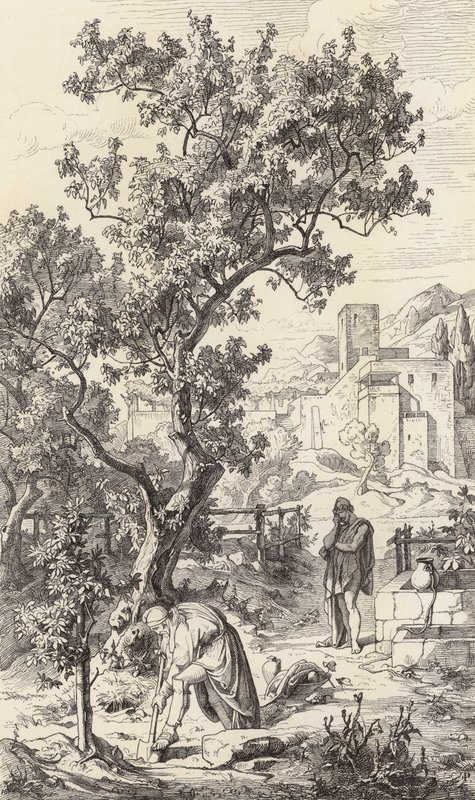 Ulysse visitant son père Laërte - Friedrich the Elder Preller