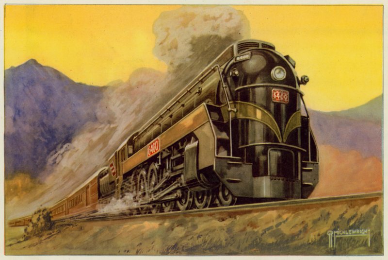 Chemin de fer national canadien, locomotive express aérodynamique n° 6400, 4-8-4 - G.P. Micklewright