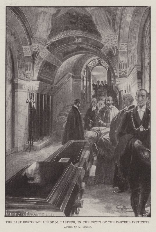 Le dernier lieu de repos de M. Pasteur, dans la crypte de l