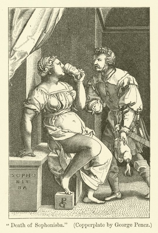 La Mort de Sophonisba - Georg Pencz