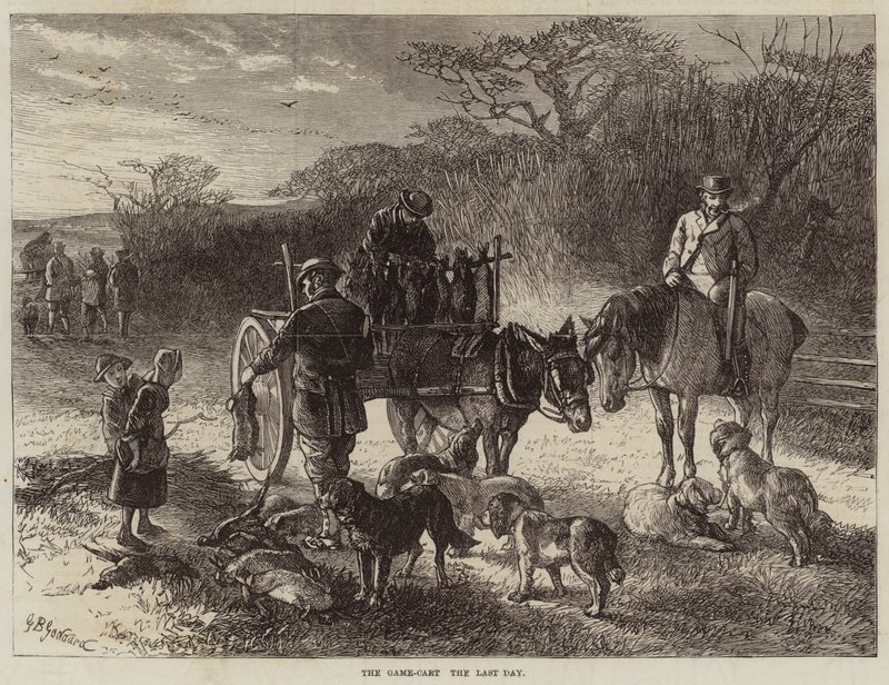 Le chariot de chasse, le dernier jour - George Bouverie Goddard