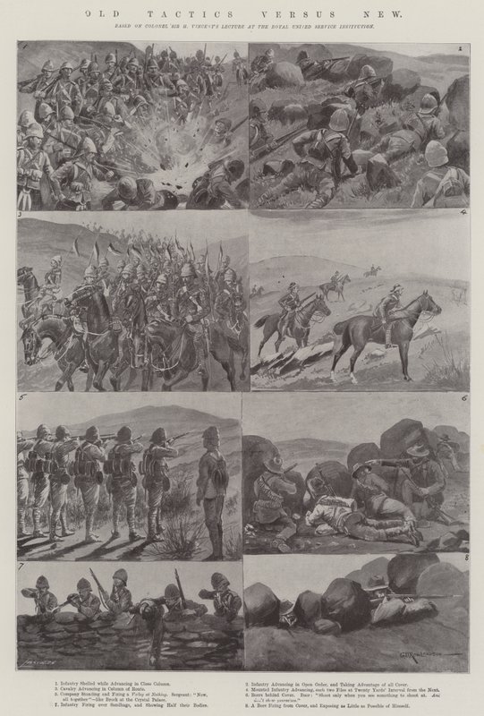 Anciennes tactiques contre nouvelles - George Derville Rowlandson