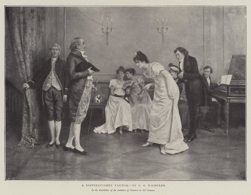 Un Visiteur Distingué - George Goodwin Kilburne