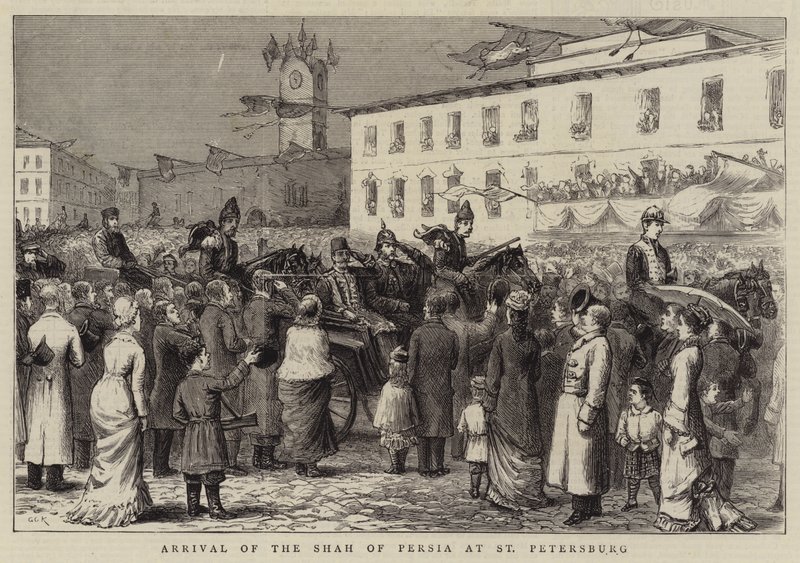 Arrivée du Shah de Perse à Saint-Pétersbourg - George Goodwin Kilburne