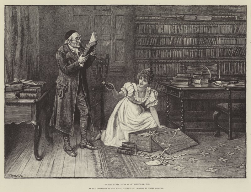 Bibliomanie, dans l