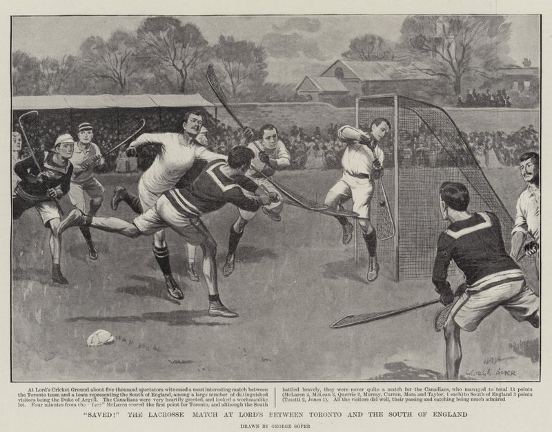 Sauvé ! Le match de lacrosse à Lord