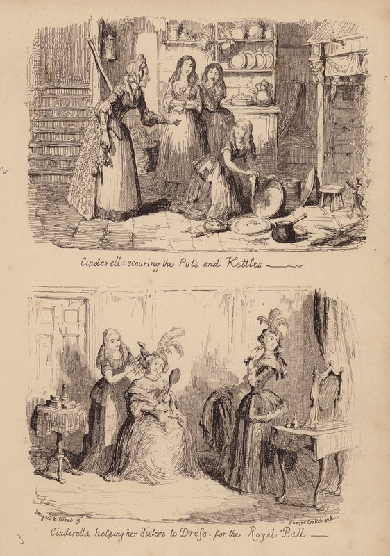 Cendrillon et la pantoufle de verre - George (after) Cruikshank