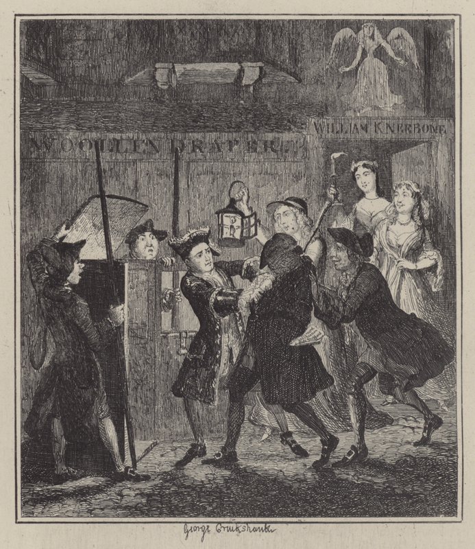 Illustration pour Jack Sheppard (gravure) - George (after) Cruikshank