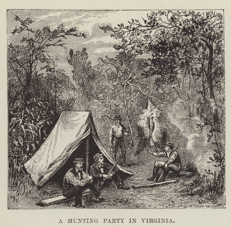 Une partie de chasse en Virginie - George Augustus Sala