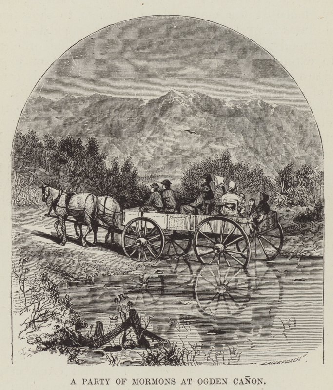 Un groupe de mormons à Ogden Canon - George Augustus Sala