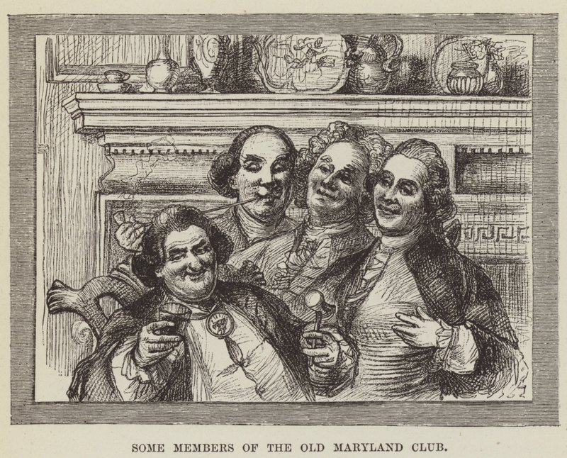 Quelques membres du Old Maryland Club - George Augustus Sala