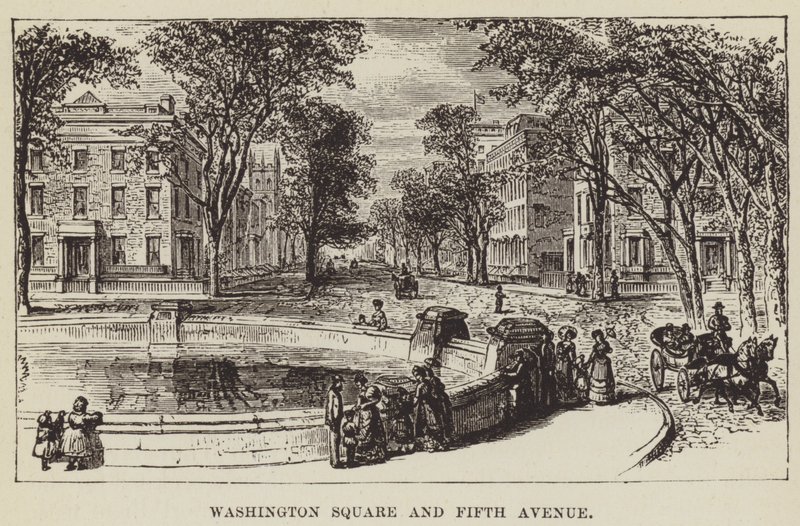 Washington Square et Fifth Avenue - George Augustus Sala