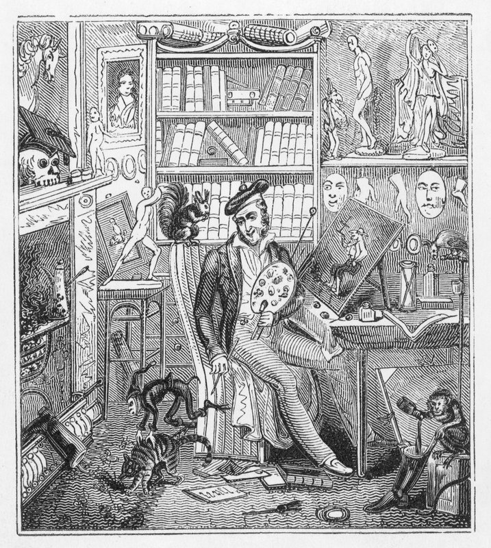 Frontispice pour Cruikshank at Home (gravure) - George Cruikshank