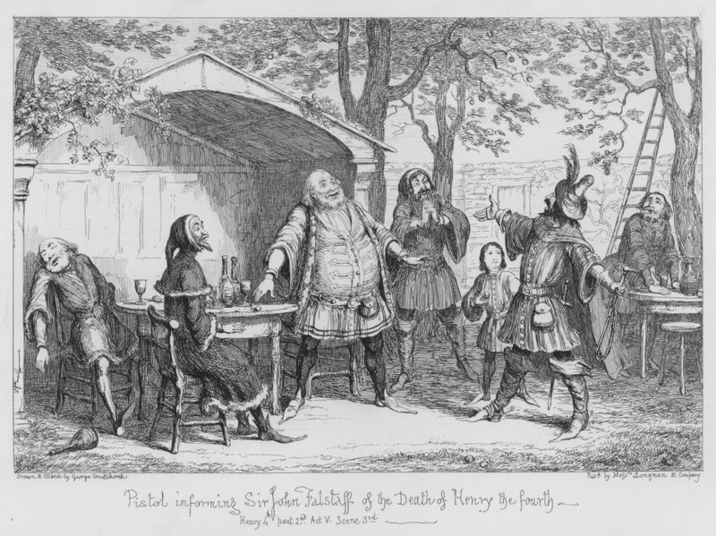 Pistolet informant Sir John Falstaff de la mort d
