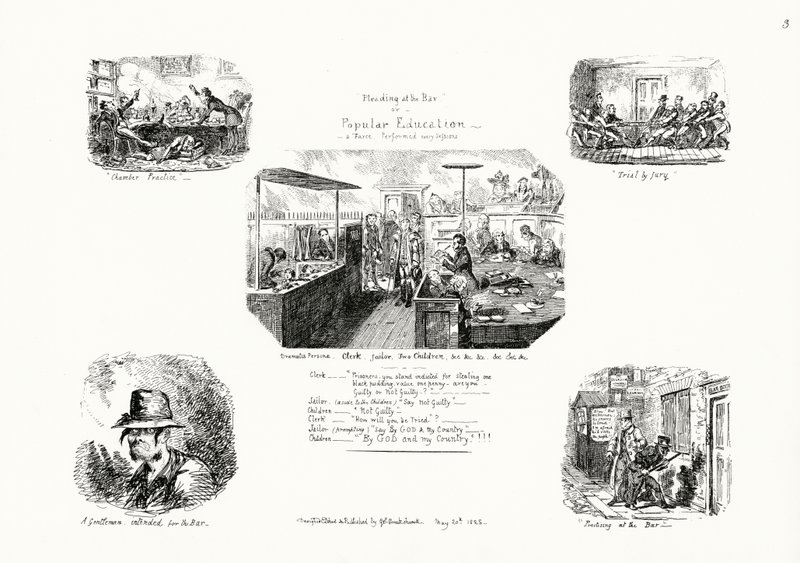 Plaidoyer au barreau, ou Éducation populaire - George Cruikshank