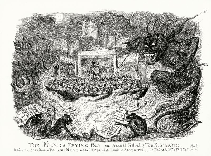 La Poêle à Frire du Diable, ou Festival Annuel de la Bouffonnerie et du Vice sous la Sanction du Lord Maire et de la Vénérable Cour des Échevins ! À l