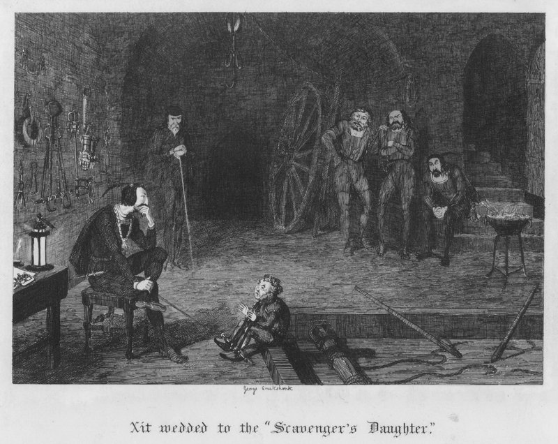 Xit marié à la "Fille du Scavenger" (gravure) - George Cruikshank