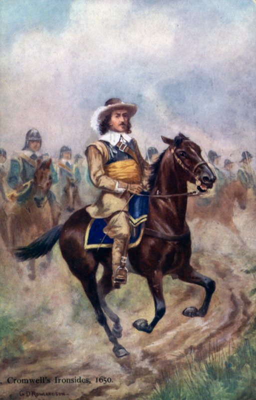 Les Cuirassiers de Cromwell, 1650 - George Derville after Rowlandson
