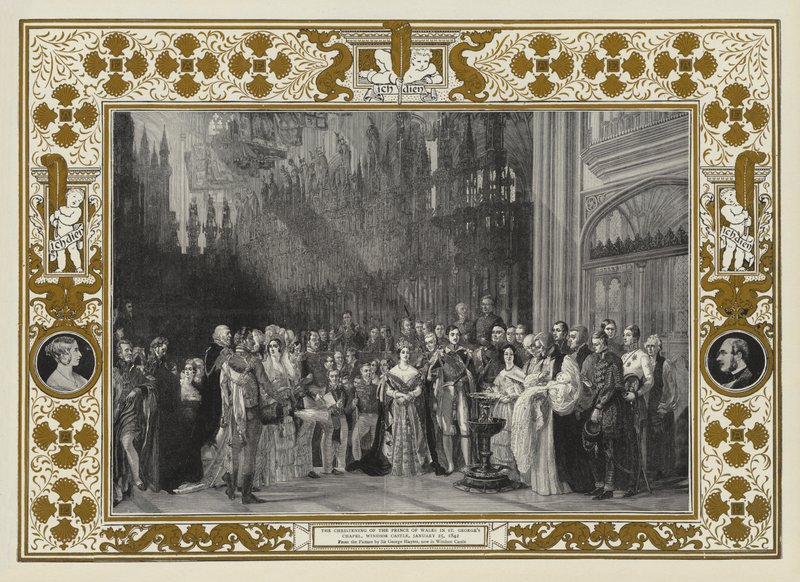 Le baptême du prince de Galles à la chapelle Saint-Georges, château de Windsor, 25 janvier 1842 - George Hayter
