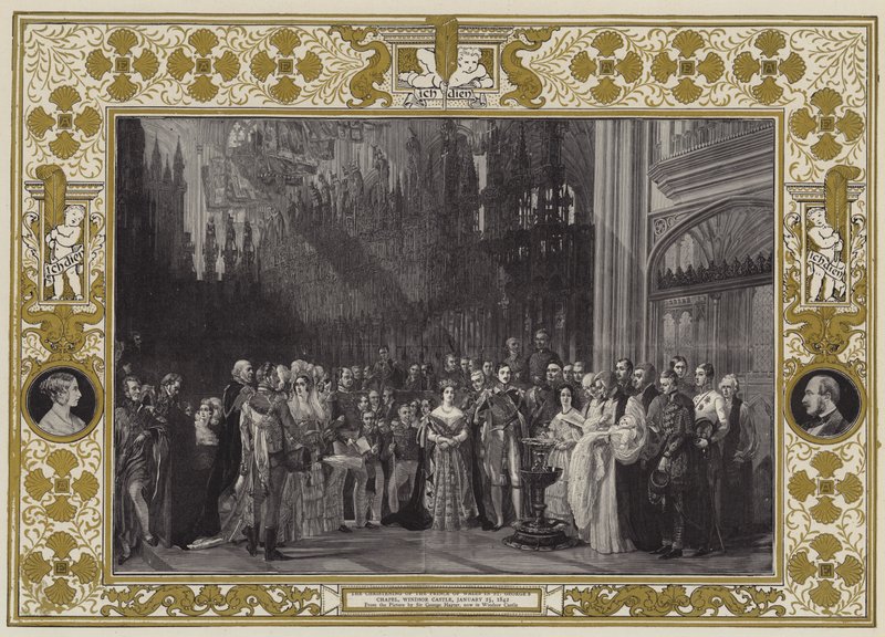 Le baptême du prince de Galles à la chapelle Saint-Georges, château de Windsor, 25 janvier 1842 - George Hayter