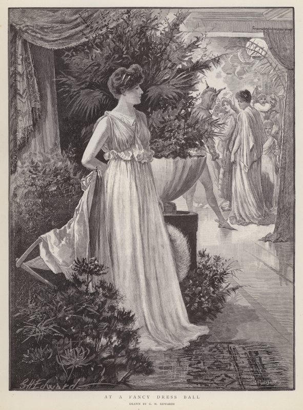 À un bal costumé - George Henry Edwards